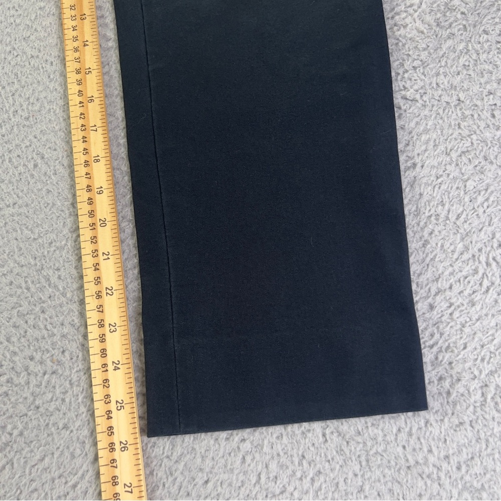 Lafayette 148 New York Pants Womens 6 Black Cropped Straight Leg Preppy Casual - Picture 6 of 11
